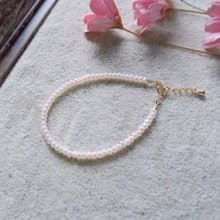 淡水珍珠手鏈 鈕扣珍珠