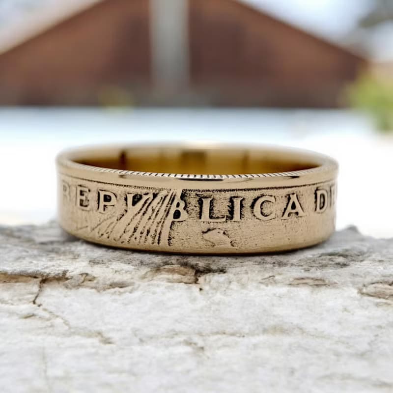 Ring Coin Chile, Chile Coin Ring, Ring From Chile, Male Ring Chile, Chile Ring
