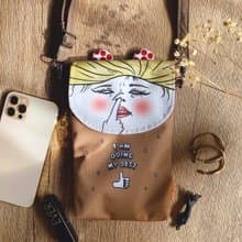 豬鼻女 造型隨身小包 手機包 旅行小包 側背包 斜背包 防潑水