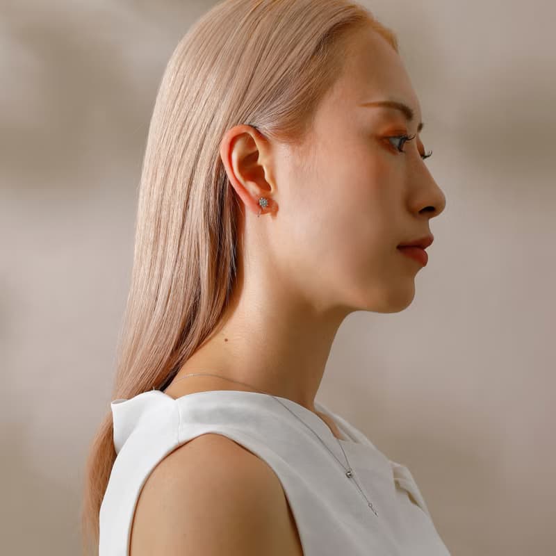 polaris loop-fit earring SV　ループフィットイヤリング　星　スター　シルバー