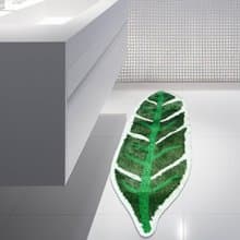 清新的綠色葉子簇絨浴室地墊植物居家裝飾禮物