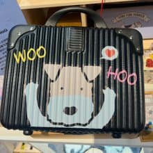 Wirefoxterrier 剛毛獵狐梗收納箱~歡呼款(黑色)