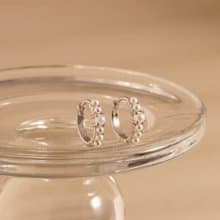 s925銀經典百搭珍珠耳圈耳環 養耳朵 抗敏感 易扣珍珠小耳環