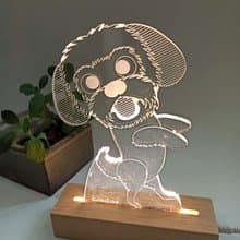 情人節禮物/LED壓克力夜燈-西施犬 交換禮物 聖誕禮物