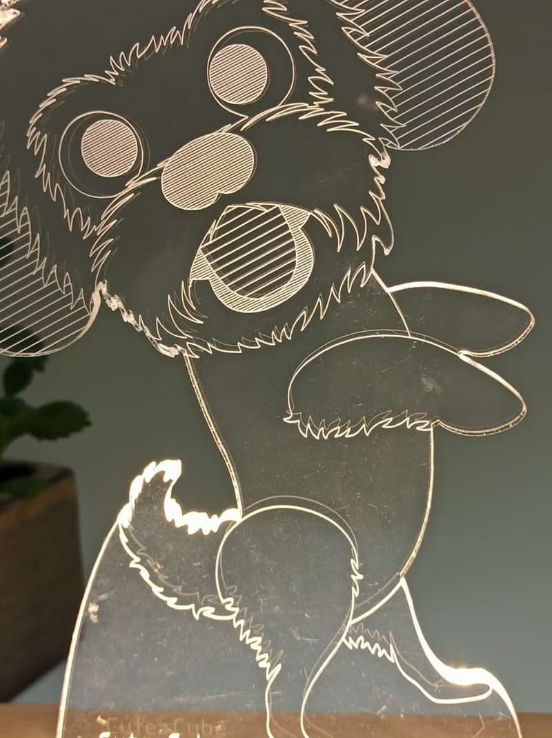 情人節禮物/LED壓克力夜燈-西施犬 交換禮物 聖誕禮物