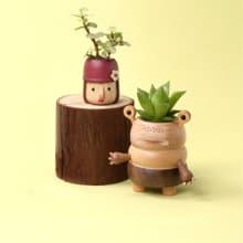 【蛙人】 造型盆栽罐 磁鐵盆器 不含植物 | 1251017 蒔光