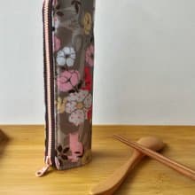 花花直立式防水餐具袋