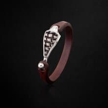 The Levant II -  Leather and 925k Sterling Silver Bracelet for Men