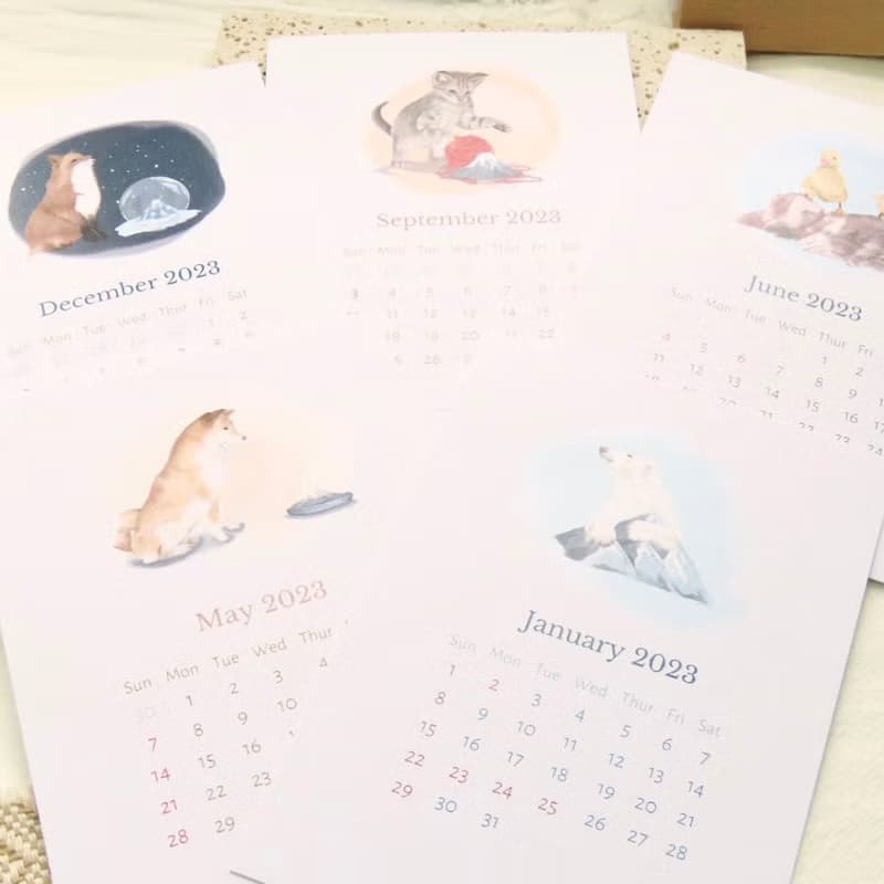 山系動物 2023月曆 Beibei Collection