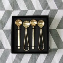 英國Selbrae House銅與不銹鋼金屬湯匙禮盒組(一組四入)-現貨