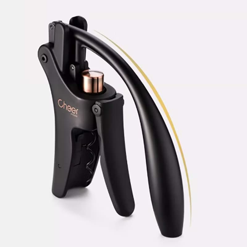 【免運】Cheer啟爾 黑金兔頭紅酒手動開瓶器 喬遷新居禮品盒