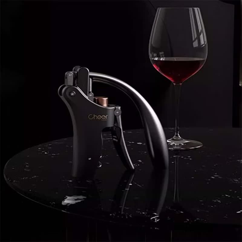 【免運】Cheer啟爾 黑金兔頭紅酒手動開瓶器 喬遷新居禮品盒