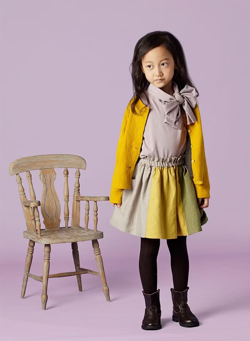 Ángeles-蝴蝶結高領上衣(粉/綠/黑)