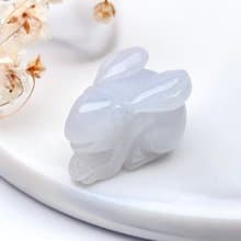 【錢兔似錦】冰糯種翡翠兔子吊飾 | 天然緬甸玉翡翠A貨 | 送禮