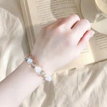 湛金店_原創設計_雨後春茶_天然水晶手鍊 紫鋰輝 綠幽靈