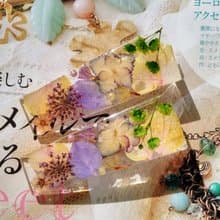 手作押花髮夾  繡球花髮夾 | 日系髮夾 | 梯形款