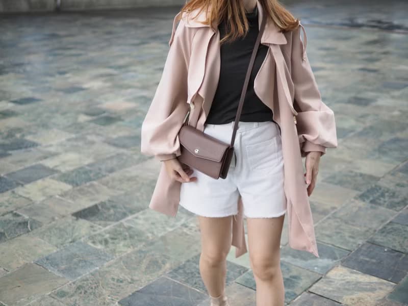 Irene(Cedar): Multi-function bag, clutch, long wallet, mini crossbody,Brown-grey