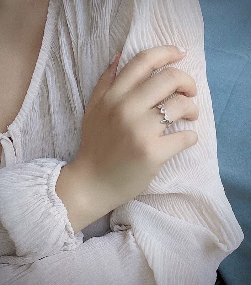 MIH金工首飾 | 月光森林 月光石純銀戒指 moonstone silver ring