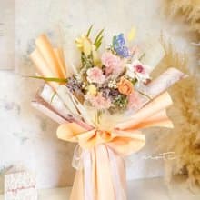 永生康乃馨花束 M (蜜桃啵啵款) 康乃馨花束 永生康乃馨 永生花