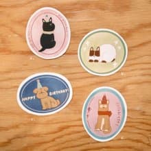 生日小狗 | 防水大貼紙