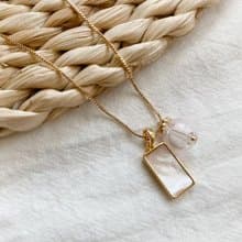 【Cinnamonmon 希娜夢夢 香氛飾品】雲光書籤-白貝母精油項鍊