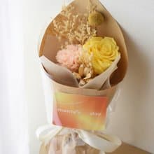 Mother's Day Preserved Rose and Carnation Bouquet ( S size )