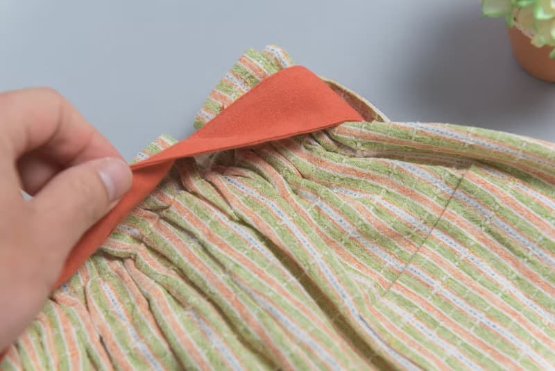 腰帶長褲-訂製 線條1vs棉麻29