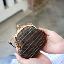 手織和服椿包