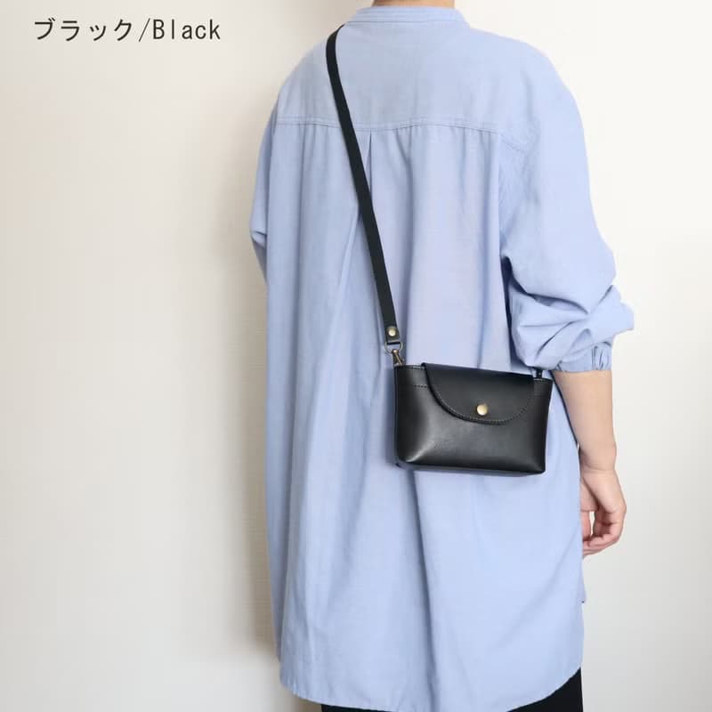 お得なセット　ミニポシェットと小さい薄型長財布　ミニマリストさんにピッタリ　超軽量で水や傷に強い丈夫な上質人工皮革製