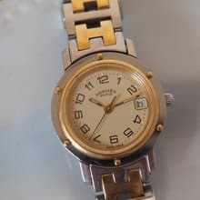 HERMÈS Clipper Watch エルメス クリッパー ウォッチ 腕時計 ゴールド シルバー コンビ ヴィンテージ