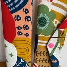 文青風環保筷袋  童話 紅  手作餐具袋.交換禮物.