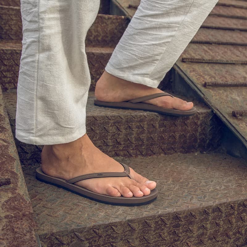 indosole 環保拖鞋 經典款 大地棕 女