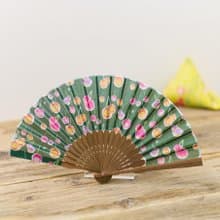 momodeの扇子　緑