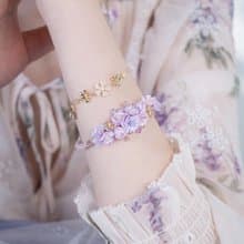 花途路上紫櫻花束手鐲