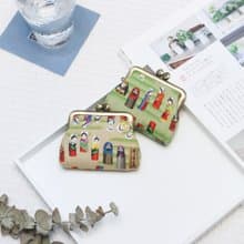 宇治小型口金包-木人形