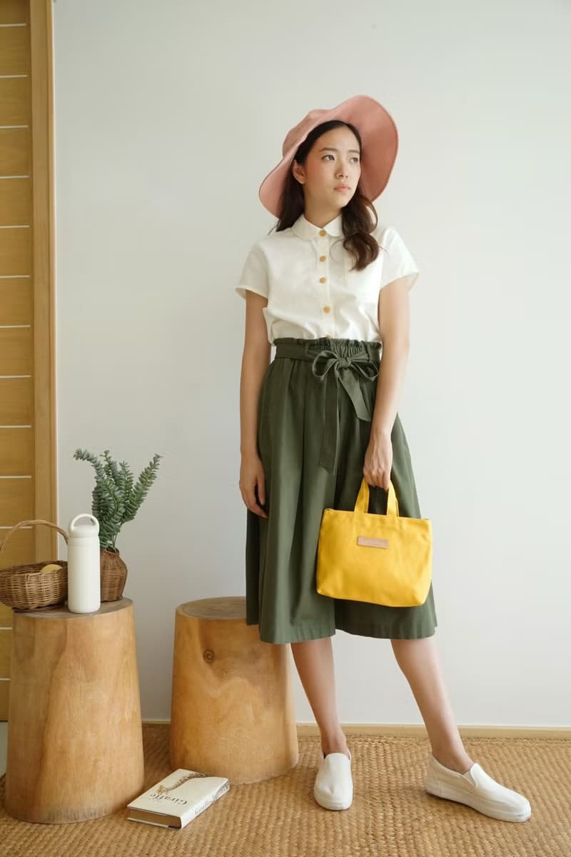PETITE - canvas crossbody (yellow)