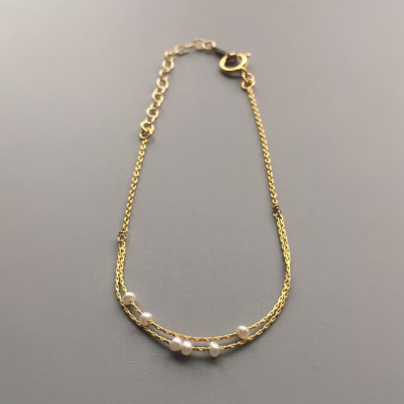 18KGP Keshi Pearl Bracelet