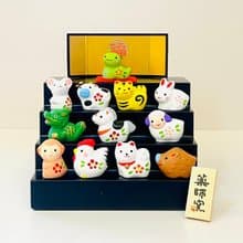 【新年限定】瀨戶燒藥師窯-12生肖彩繪開運吉祥擺飾_雛階版