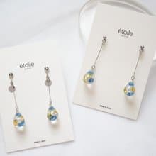 Swarovskiドロップロング　SDL-19　ピアス/イヤリング