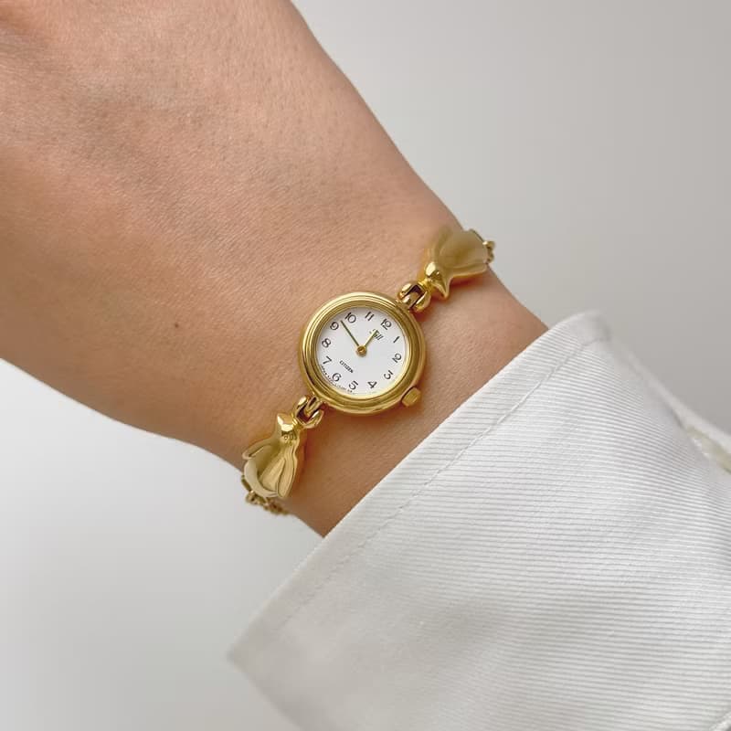 Fill Citizen Gold Tone Chain Bracelet Watch