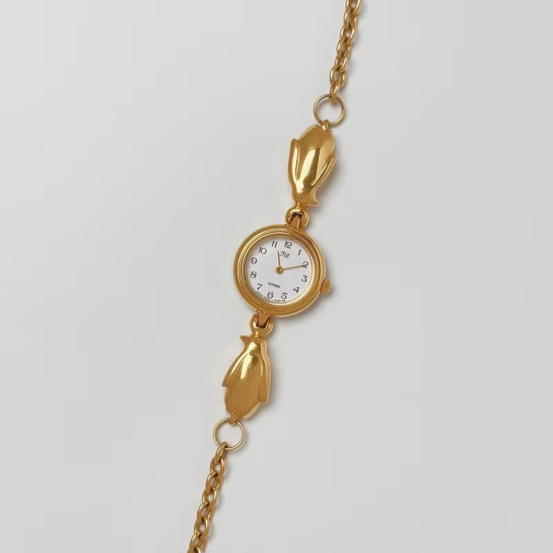 Fill Citizen Gold Tone Chain Bracelet Watch