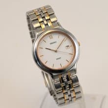 SEIKO SPRIT 1996年製 男性用腕時計 Round shape クォーツ White Tone Dial Ref.7N22-6A80 手錶 古董錶
