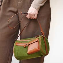 行李袋 Neko Round Duffel Bag - Matcha 抹茶 燈心絨