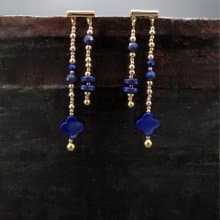 【母親節禮物】COLE COOL簡約青金石幸運草耳環 母親節禮物