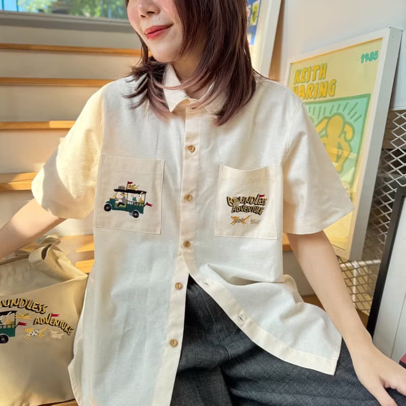 Basic基本款棉短袖襯衫 Tuk Tuk l Eggshell 白蛋 S/M/L