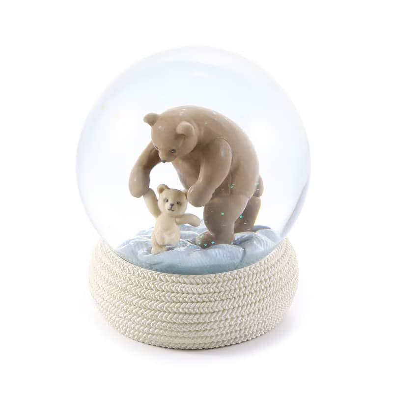 成長的陪伴 水晶球擺飾 生日情人聖誕交換彌月療癒禮物親情小熊
