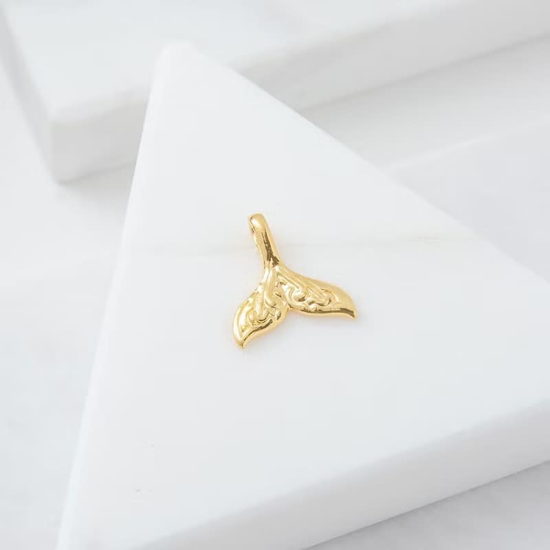 藏寶箱金飾 9999黃金純金 人魚尾巴墜子/項鍊
