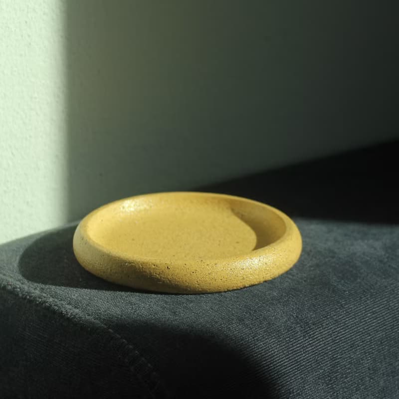 Round Glass Holder Okaeri Coaster Sand