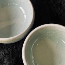 中國 清末民初仿鈞窯茶杯│晶瑩玉潤 鈞窯 低溫素燒