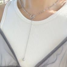 Lily Valley 半半鏈條OT扣 | 醫療鋼項鍊